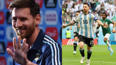 "MESSI kick off this World Cup campaign with yet another record", Twitter reacts as Messi becomes the first player to score in four different World Cup tournaments for Argentina