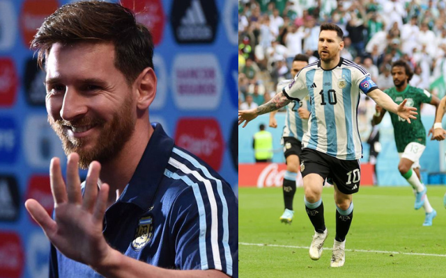 "MESSI kick off this World Cup campaign with yet another record", Twitter reacts as Messi becomes the first player to score in four different World Cup tournaments for Argentina