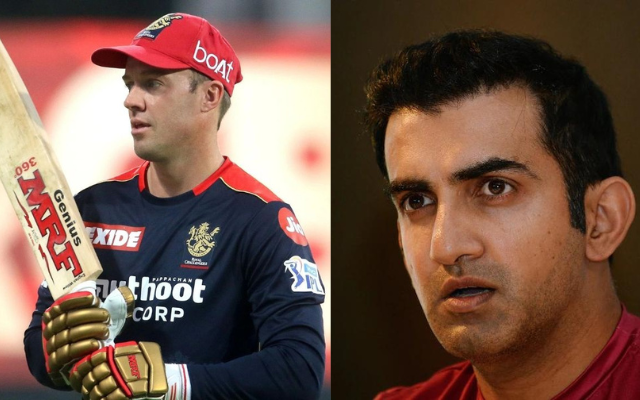 "Gambhir At Chinnaswamy 302 runs 30 Avg & 126 S/R" - Twitter reacts as Gautam Gambhir said that AB de Villiers has only personal records in the IPL as anybody can score runs at the Chinnaswamy Stadium