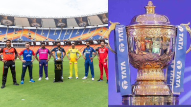 "Where is the impact player??" - Twitter reacts as IPL captains pose with the trophy at Narendra Modi Stadium
