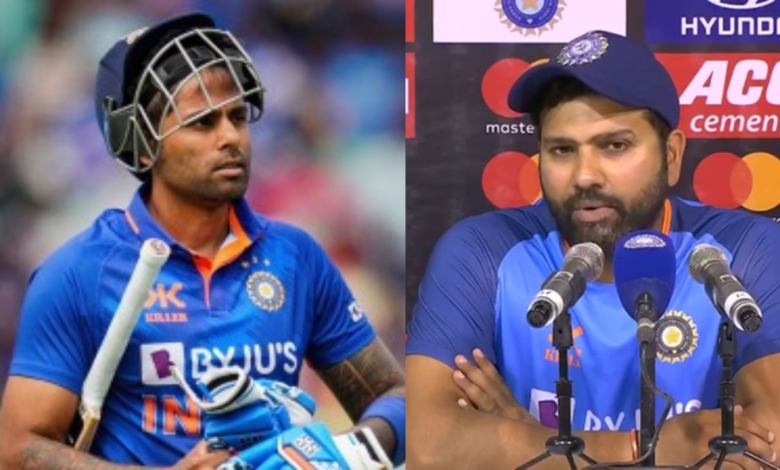 "Surya played only 3 balls in this series" - Rohit Sharma backs Suryakumar Yadav after the latter's failure in ODI series against Australia