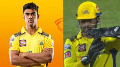 "No one will talk about his no balls" - MS Dhoni savagely trolls Rajvardhan Hangargekar at CSK Event