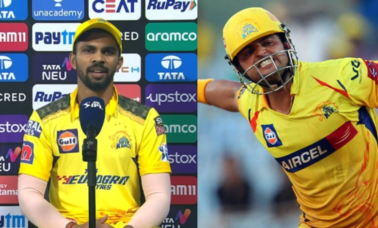 "Clutch God Raina" - Twitter reacts after Ruturaj Gaikwad said he wants to be a consistent player for CSK like Suresh Raina