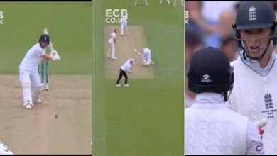 WATCH: Ben Duckett Nearly Takes Out Zak Crawley With His Ferocious Shot