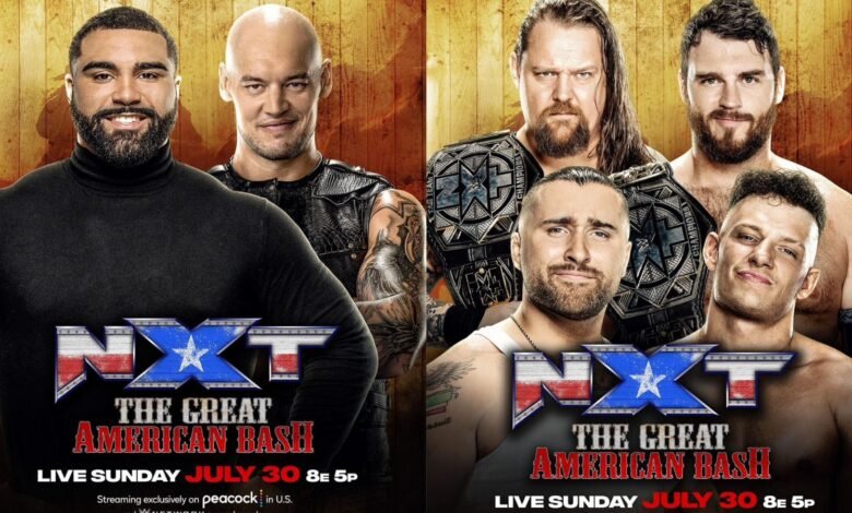 WWE NXT The Great American Bash Match Card