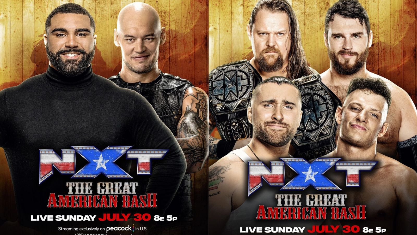 WWE NXT Great American Bash Match Card Full List Of Matches Announced