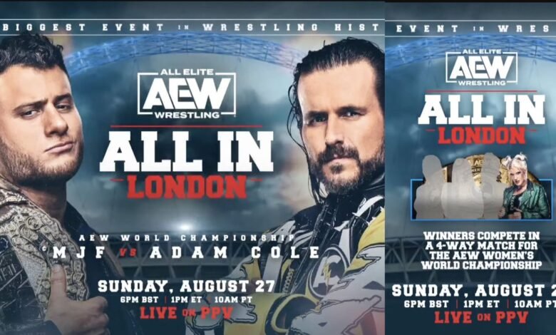 AEW All In 2023 Match Card